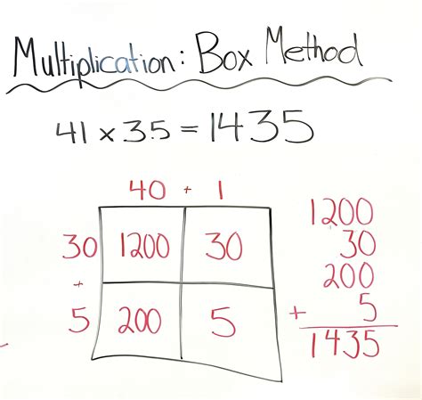 Box Method Multiplication .